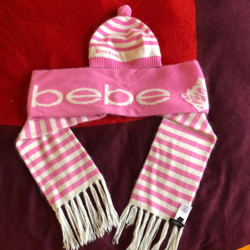 BEBE Scarf and Hat set